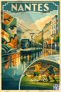 Custom poster of Nantes - AffichAI