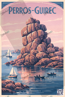 Custom poster of Perros-Guirec - AffichAI