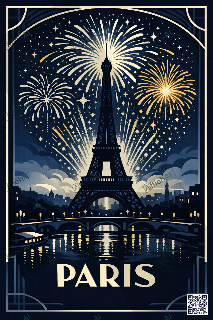 Custom poster of Paris - AffichAI