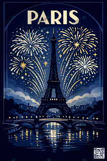 Custom poster of Paris - AffichAI