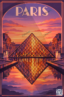 Custom poster of Paris - AffichAI