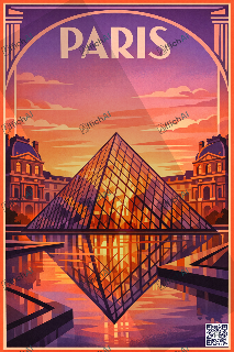 Custom poster of Paris - AffichAI