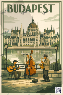 Custom poster of Budapest - AffichAI