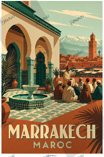 Custom poster of Marrakesh - AffichAI