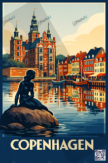 Custom poster of Copenhagen - AffichAI
