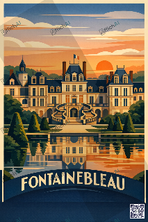 Custom poster of Fontainebleau - AffichAI