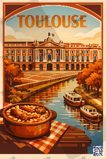 Custom poster of Toulouse - AffichAI
