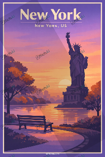 Custom poster of New York - AffichAI