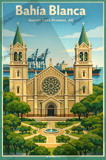 Custom poster of Bah&iacute;a Blanca - AffichAI