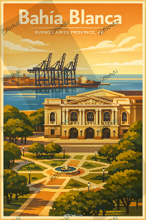 Custom poster of Bah&iacute;a Blanca - AffichAI