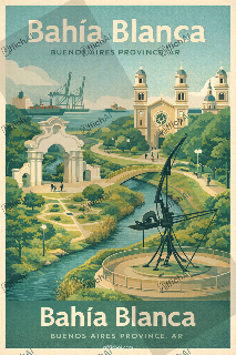 Custom poster of Bah&iacute;a Blanca - AffichAI