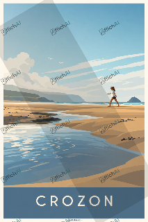 Custom poster of Crozon - AffichAI