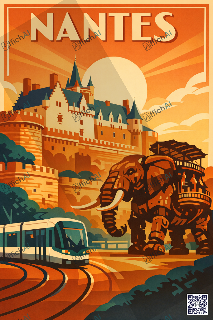 Custom poster of Nantes - AffichAI