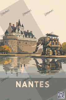 Custom poster of Nantes - AffichAI