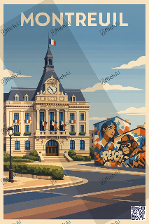 Custom poster of Montreuil - AffichAI