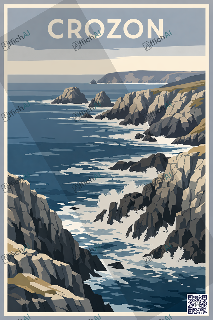 Custom poster of Crozon - AffichAI