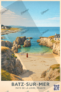 Custom poster of Batz-sur-Mer - AffichAI
